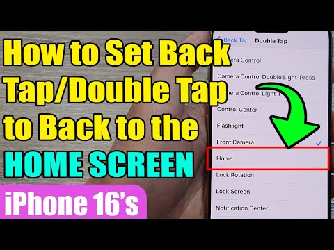 ➡️iPhone 16/16 Pro Max: How to Set Back Tap/Double Tap to Back to the HOME SCREEN🏠