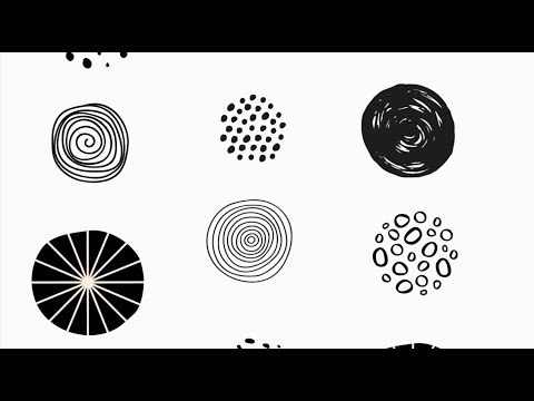 Baby Sensory | Beethoven Classical Music | Black White High Contrast Fun Video | Doodle circles