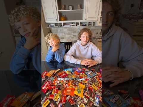 Trading for their trick or treat candy!