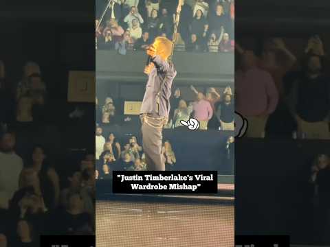 Justin Timberlake's Viral Wardrobe Mishap.#justintimberlake #liveconcert