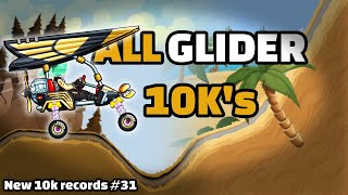 🥶 ALL GLIDER 10K's - New 10k records #31 - Hill Climb Racing 2 🍜