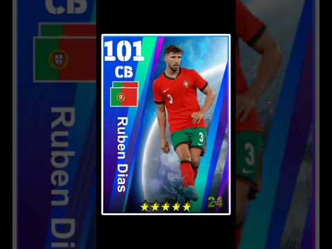 HOW TO TRAIN 101 RATED RUBEN DIAS IN EFOOTBALL #RUBENDIAZ #EFOOTBALL #TRAININGGUIDE #SHORT #PES #CB