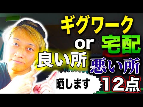 【晒します】ギグワークor宅配良い悪い12点