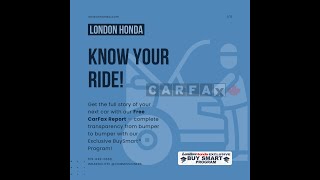 London Honda - BuySmart 2 - Free CarFax Report