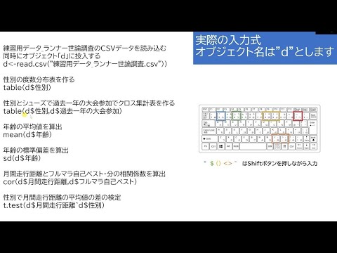 CSVファイルで学ぶRの初歩