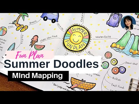 Summer Plan with FUN DOODLES | Mind Mapping| Fun Plan| Summer Doodles| Summertime Plan