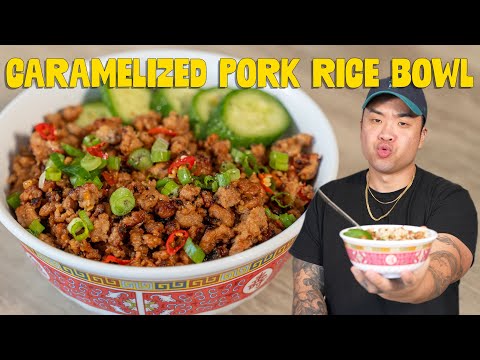 How to Make: Quick and Easy Caramelized Ground Pork Rice Bowl