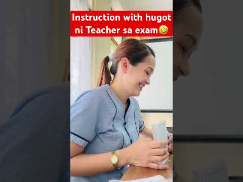 Exam instructions with hugot ni Teacher🤣 #youtubeshorts #funny