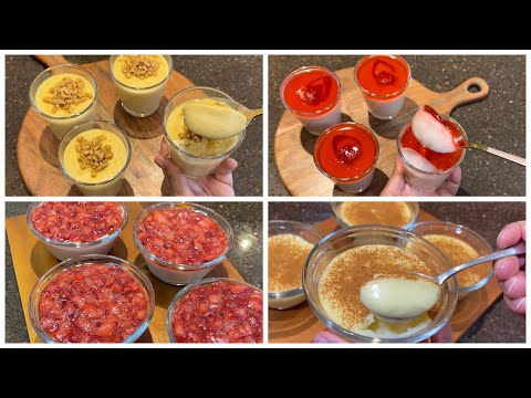 4 delicious desserts recipes anyone can make! Easy and creamy dessert Recipes!