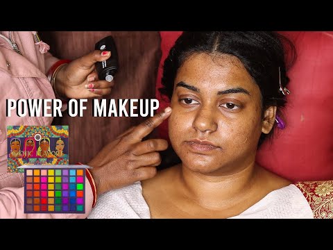 Winter Bridal Makeup On Dry Skin/ Easy Eyemakeup Tutorial For Beginners/ Power Of Makeup