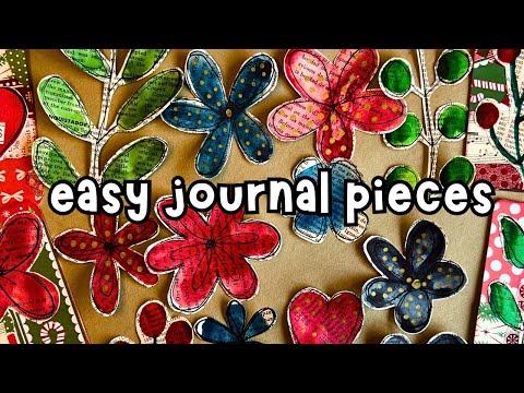 Make FLORAL COLLAGE FODDER with Book Pages for Junk Journals | Collage Fodder Ideas