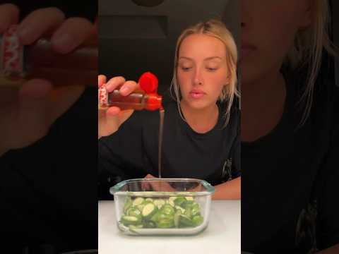 Everyone’s asleep, and I’m craving the viral cucumber salad #ytshorts #cucumbersalad #viral