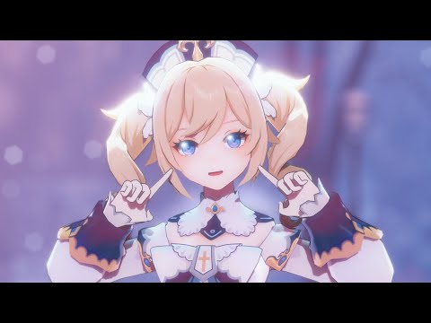 【원신MMD】 スターナイトスノウ( 스타 나이트 스노우)  / Barbara