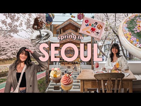 Five days in Seoul 🌸 cherry blossom season, café hopping, day trip to Suwon