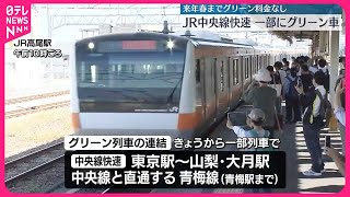 【JR中央線快速】一部に2階建てグリーン車導入  来年春までグリーン料金不要 #鉄道ニュース