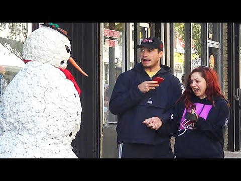 Scary Snowman Pranks Philadelphia Pennsylvania 2021