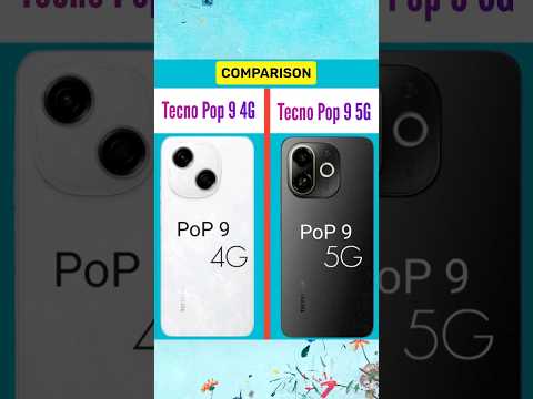 Tecno Pop 9 4G vs Tecno Pop 9 5G | Mediatek Helio G50