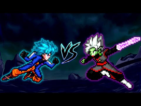 Goku TB V2 (New) VS Fused Zamasu V4 (all form) in Jump Force Mugen