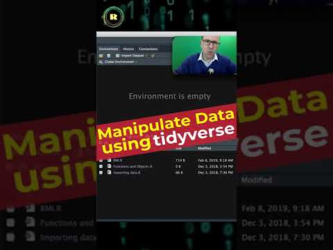 R programming for beginners. Manipulate data using the tidyverse: select, filter and mutate #short