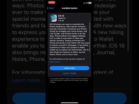 Ios 18 update released for public
