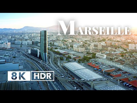 Marseille, France in 8K ULTRA HD HDR 60 FPS Video by Drone