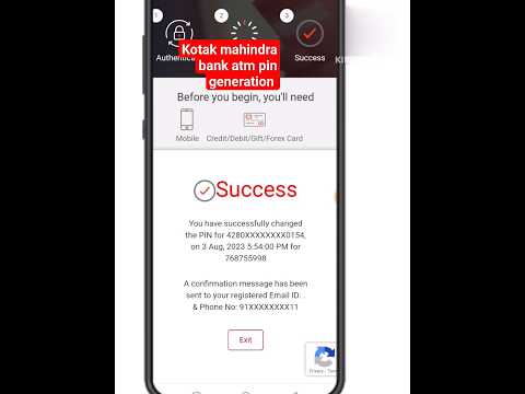 Kotak Mahindra Bank Atm Pin Generation / kotak mahindra bank ka atm pin banaye