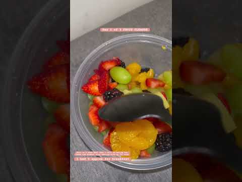 72 HOUR FRUIT FAST// DAY 1 #motivation #health #fitness #goals #fruit #food #cleanse #shorts