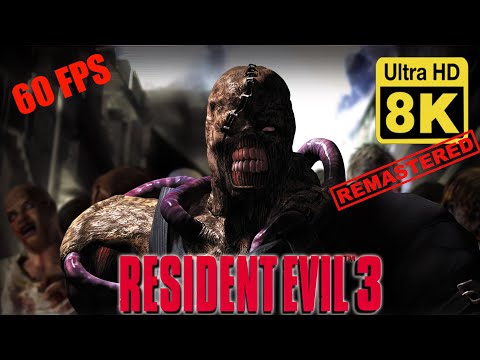 Resident Evil 3/Biohazard 3 (1999). All CGI cutscenes 8K 60 FPS (Remastered with Neural Network AI)