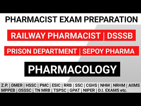 PHARMACIST EXAM PREPARATION | RAILWAY PHARMACIST | DSSSB | PRISON DEPARTMENT | SEPOY PHARMA | SSC