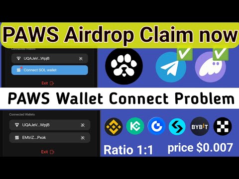 "PAWS Airdrop wallet connect problem"Paws Airdrop Mandatory Task"phantom wallet issue"