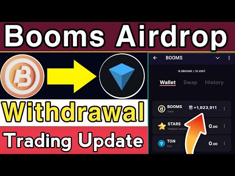 Booms Token Withdrawal Trading Update || Booms Listing date || Booms Airdrop | Booms Wallet Connect