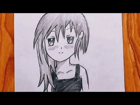 How to draw cute anime girl step by step  | Anime drawing | Girl drawing easy