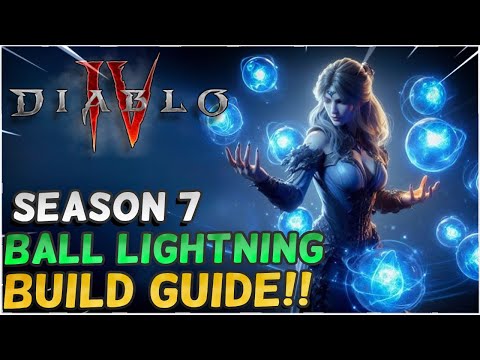 NEW Diablo 4 BALL LIGHTNING SORCERESS BUILD Season 7 PTR!