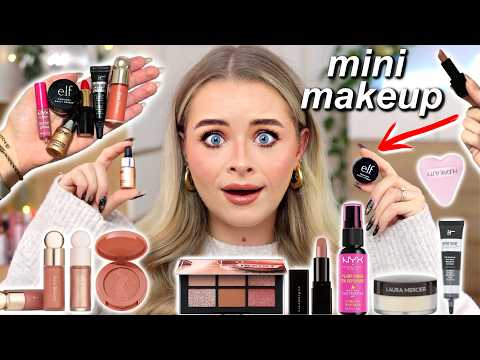 Full face of *MINI* MAKEUP PRODUCTS (that actually work!)