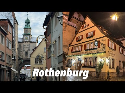 Rothenburg Vlog, 2 nights at Romantik Hotel Markustrum. A Romantic German Medieval Town.