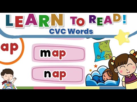 CVC Words "a" | "ap" Word Family | Reading Phonics for Nursery, Kindergarten, and Grade 1