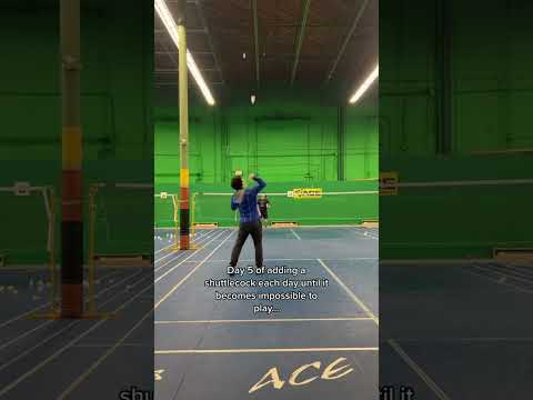 Badminton juggle trickshot #shorts