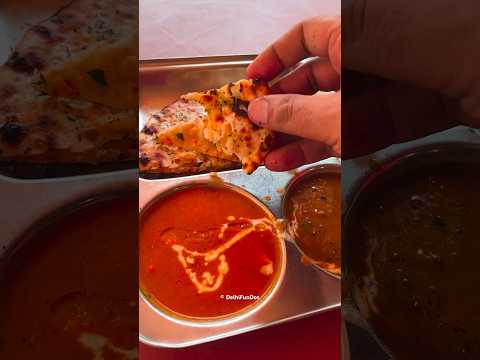 Naan Daal Makhni Shahi Paneer Thali in Delhi #delhifood #butternaan #vegfood