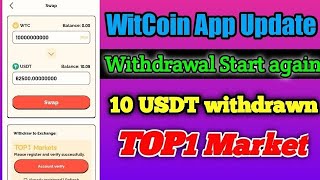 Wit coin App live withdrawal proof | Witcoin new update | Witcoin Real or Fake