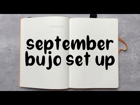 September BUJO Set Up | Leuchtturm1917