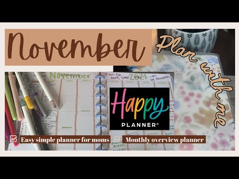 Plan With Me November 2024 | Organize Appointments, Activities & Birthdays | Monthly Planner Setup