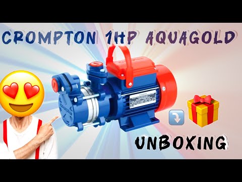 #crompton Aquagold 100-33 Pump Unboxing || #aquagold #aquagold100 #aquagold1hp #boosterpump #pump