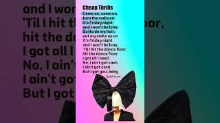 🌼Cheap Thrills | Sia