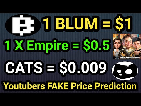 BLUM, XEmpire,  CATS  FAKE Price Prediction || Athene Network || ICE Network || NOT Coin || Crypto