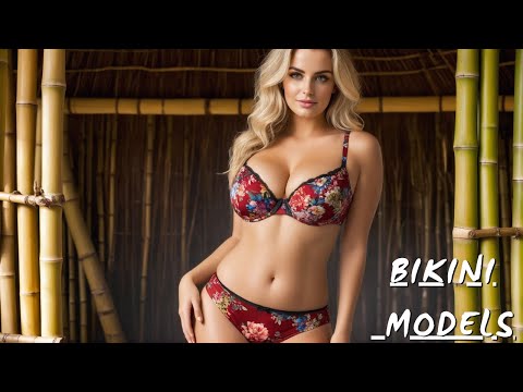 [4K] AI ART Lookbook Model Al Art video | Bamboo Huts, Bali