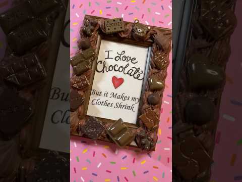 Let’s Fake Bake an “I Love Chocolate” frame using Cream Glue! #fakebaking #creamglue #peepthisyall