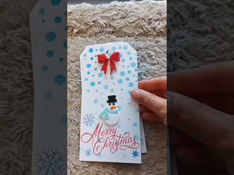 Christmas Snowman Christmas gift tag creations.