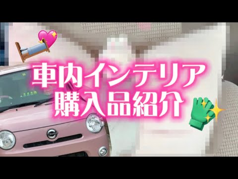 【購入品紹介】量産型っぽい可愛い車内インテリアを買いました🐇🎀🚗 ³₃【gmcart】