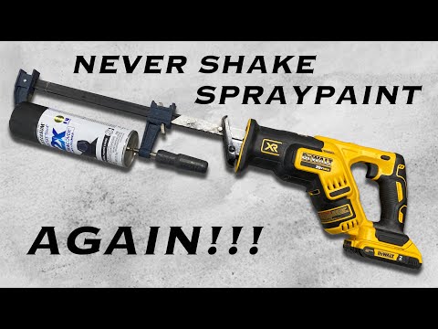 Cheap & Easy DIY Spray Can Shaker ||  Homemade Spray Paint Can Shaker