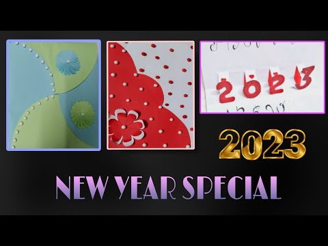 New year card making || pop up card || new year special 2023